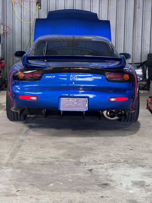 MAZDA FD3S RX7 RE Amemiya Type 2 Style Rear Diffuser JSAI AERO