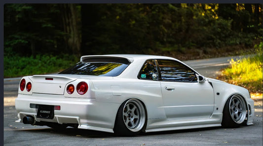 NISSAN R34 GTT 2 DOOR COUPE TYPE R Style Side Skirts