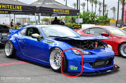 TOYOTA ZN6 GT86 ROCKET BUNNY V2 STYLE FRONT BAR OVER FENDER CAPS JSAI AERO