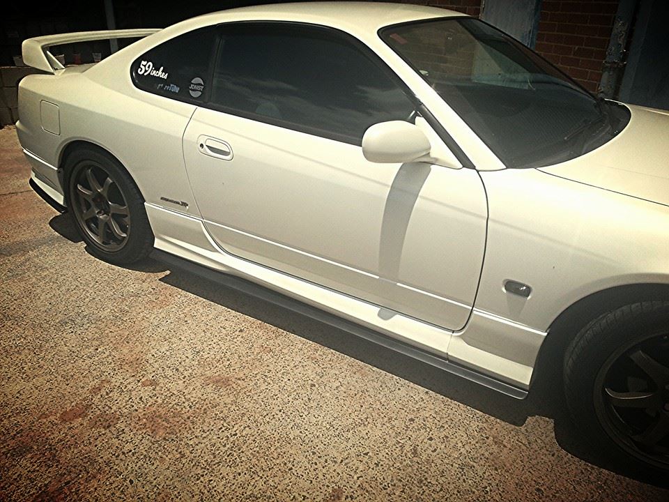 NISSAN S15 200SX SILVIA SIDE SKIRT EXTENSIONS (FRP)