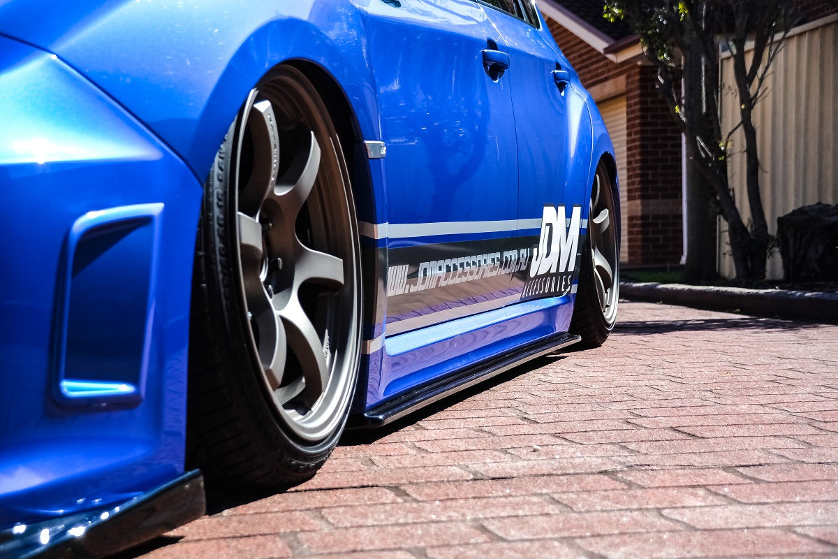 SUBARU WRX STI GRB GVB DAMD STYLE SIDE SKIRT EXTENSIONS